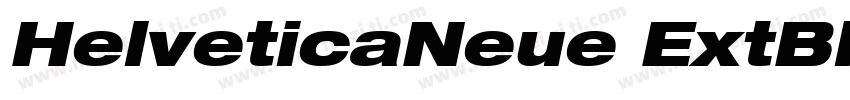 HelveticaNeue ExtBlackCondObl 黑字体转换